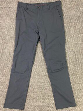 Rhone Commuter Pants Mens 35 x 32 Gray Performance Wear Golf Chino
